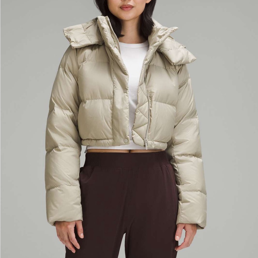 Lululemon Wunder Puff Cropped Jacket Linen 6